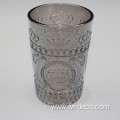 Drinking Glass Colored Glassware Embossed Water Glasses